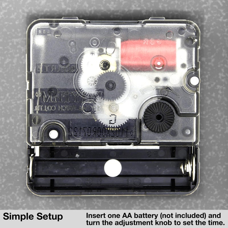 Driini ساعة مكتب ورف درييني الحديثة من منتصف القرن (رمادي وذهبي) - تعمل بالبطارية مع حركة تناظرية صامتة - ساعات طاولة صغيرة للمكتب - مثالية للرف، الطاولة الجانبية، سطح المكتب أو منضدة السرير - Image 5